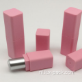 Mini -lippenstiftbuis lege buis vierkant roze buis